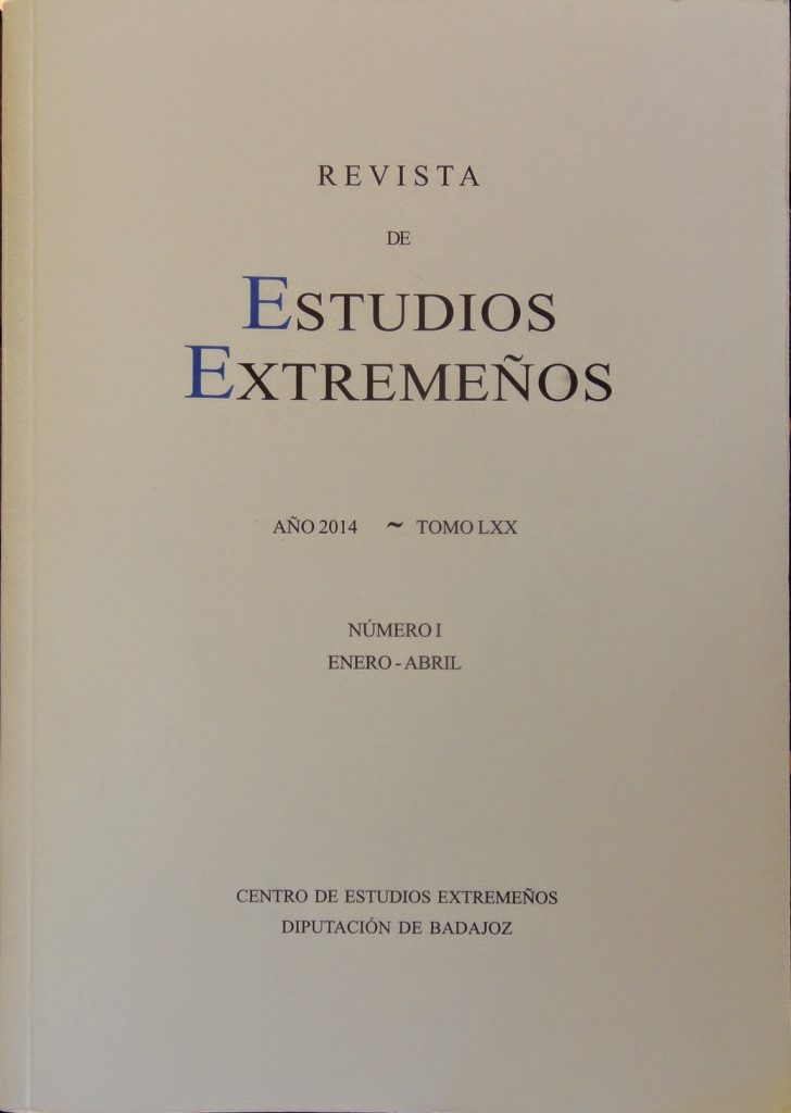 La imagen tiene un atributo ALT vacío; su nombre de archivo es PORTADA-Revista-Estudios-Extremenos-2014-1-728x1024.jpg